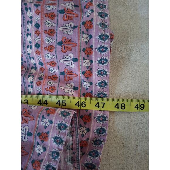 Knox Rose Dress Large Floral Bohemian Maxi Sleeveless Mix Print Festival Tiered - Picture 10 of 12